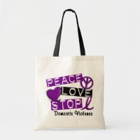 PEACE LOVE STOP Domestic Violence T-Shirts