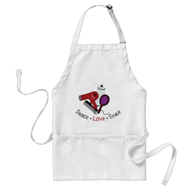 Peace Love Style Standard Apron (Front)