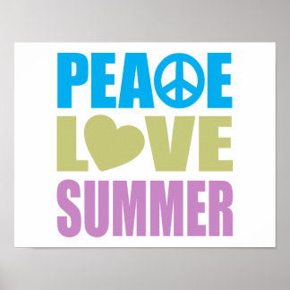 Peace Love Summer Poster