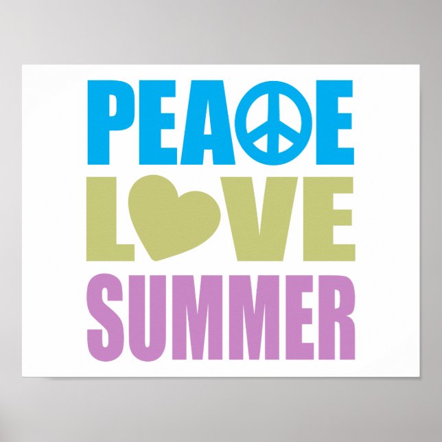 Peace Love Summer Poster (Front)