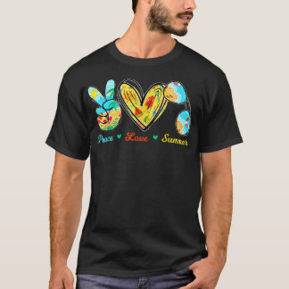 Peace Love Summer Sunglasses Cruise Beach T-Shirt