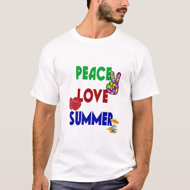 Peace Love Summer T-Shirt (Front)