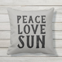PEACE LOVE SUN typography |