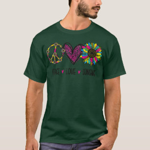 Peace Love Sunshine Sunflower Hippie Leopard Men A T-Shirt