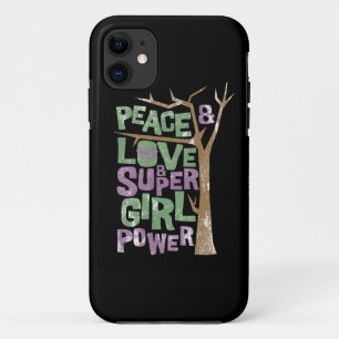 Peace Love & Supergirl Power iPhone 11 Case