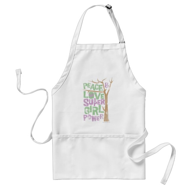 Peace Love & Supergirl Power Standard Apron (Front)