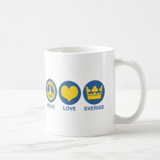 Peace Love Sverige Coffee Mug