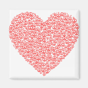 peace love symbol magnet
