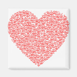 peace love symbol magnet