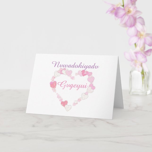 Peace Love T-Shirt Card (Orchid)