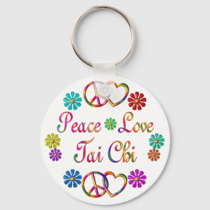Peace Love Tai Chi Key Ring