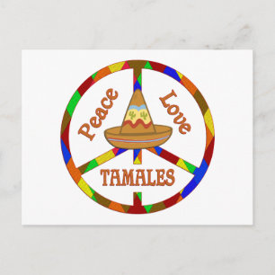 Peace Love Tamales Postcard