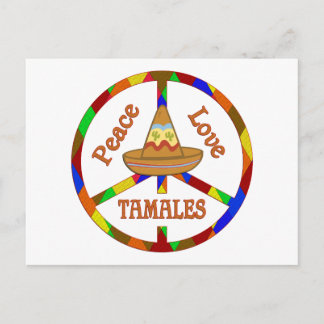 Peace Love Tamales Postcard