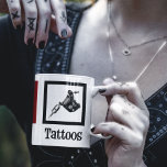 Peace Love Tattoos Cute Tattoo Artist Gun Coffee Mug<br><div class="desc">Peace Love Tattoos. A cool tattoo artist gift with a peace sign,  heart,  and tattoo gun for a tattooist. Cute tattooer present.</div>