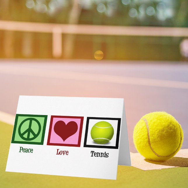 Peace Love Tennis Card (Creator Uploaded)