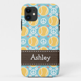 Peace Love Tennis iPhone 11 Case