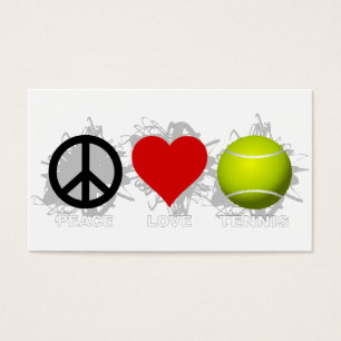 Peace Love Tennis Emblem