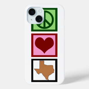 Peace Love Texas iPhone 15 Case