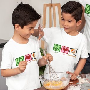 Peace Love Thanksgiving T-Shirt