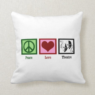 Peace Love Theatre Cushion