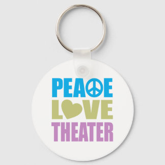 Peace Love Theatre Key Ring