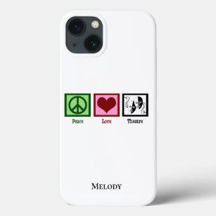 Peace Love Theatre Personalised Case-Mate iPhone Case