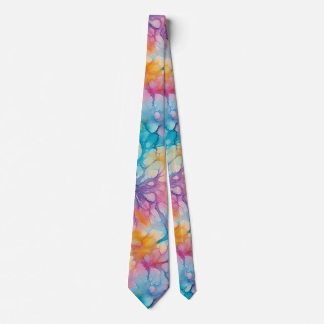 Peace Love Tie-Dye Tie (Front)