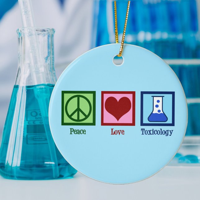 Peace Love Toxicology Ceramic Tree Decoration (Creator Uploaded)