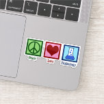 Peace Love Toxicology Cute Toxicologist Laptop<br><div class="desc">Peace Love Toxicology. A cool toxicologist laptop sticker for a scientist who works in a lab as a poison and poisoning expert. Support toxicity researchers with this cute design!</div>