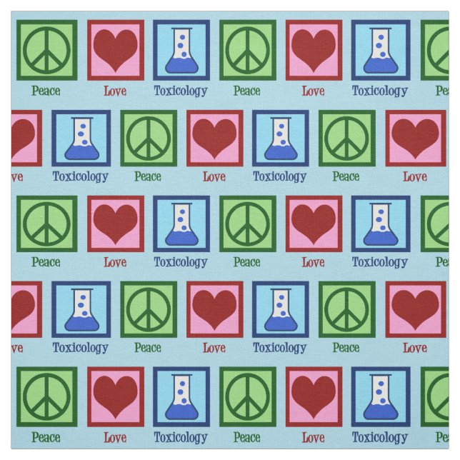 Peace Love Toxicology Fabric (Swatch)