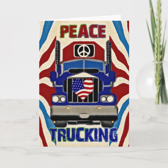 Peace Love Trucking Card (Front)