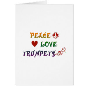 Peace Love Trumpets rainbow Note