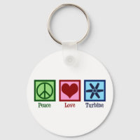 Peace Love Turbine Fan