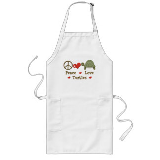 Peace Love Turtles Apron