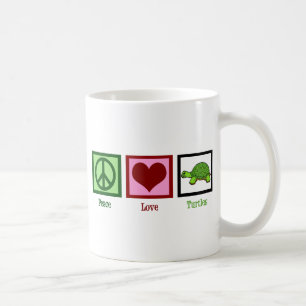 Peace Love Turtles Double Sided Coffee Mug
