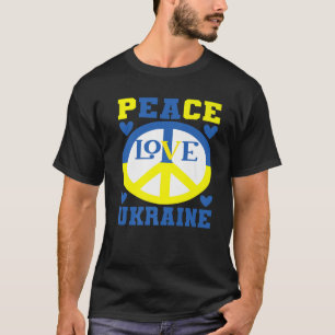 Peace Love Ukraine - Support Ukraine Ukrainian T-Shirt