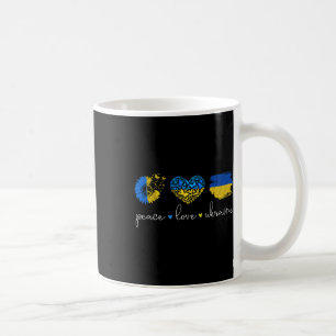 Peace Love Ukraine Ukrainian Flag Colors Ukraine S Coffee Mug