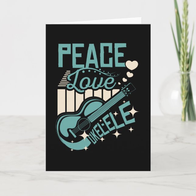 Peace Love Ukulele Card (Front)