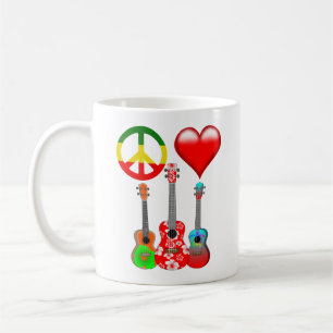 Peace Love Ukuleles Coffee Mug