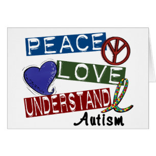 PEACE LOVE UNDERSTAND AUTISM