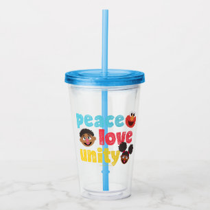 Peace Love Unity Acrylic Tumbler