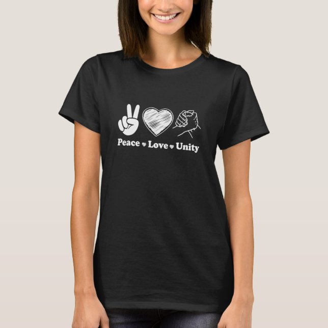 Peace Love Unity Day Orange Kids 2022 Anti Bullyin T-Shirt (Front)