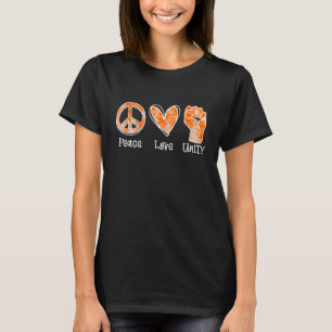 Peace Love Unity Day Orange Tie Dye End Bullying T T-Shirt