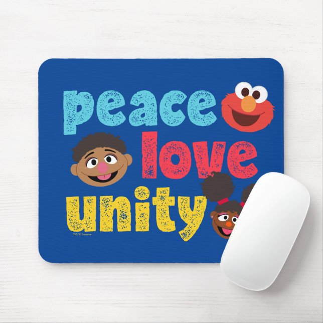 Peace Love Unity Mouse Mat (With Mouse)