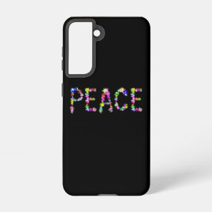 Peace Love Unity Statement   Colourful Typography Samsung Galaxy Case