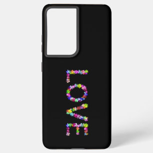 Peace Love Unity Statement Vibrant Typography Samsung Galaxy Case
