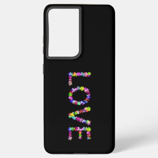Peace Love Unity Statement | Vibrant Typography  Samsung Galaxy Case