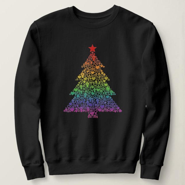 Peace, Love & Unity Tree Sweatshirt (Design Front)