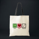 Peace Love Vaccines Tote Bag<br><div class="desc">Peace Love Vaccines Pro Vaccination gift for a paediatrician who promotes herd immunity with vaccinations.</div>