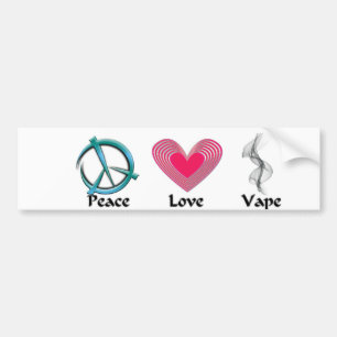Peace Love Vape Sticker